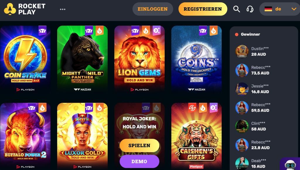 RocketPlay Casino Spiele RocketPlay Casino Spiele