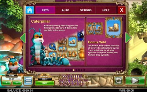 White Rabbit Slot Machine Bonus Wild Screen