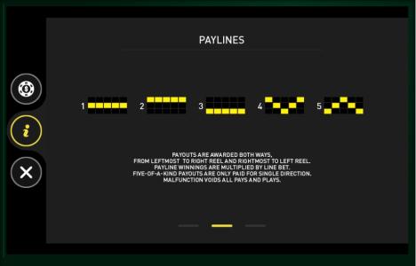 The Nutcracker Slot Machine Paylines Screen