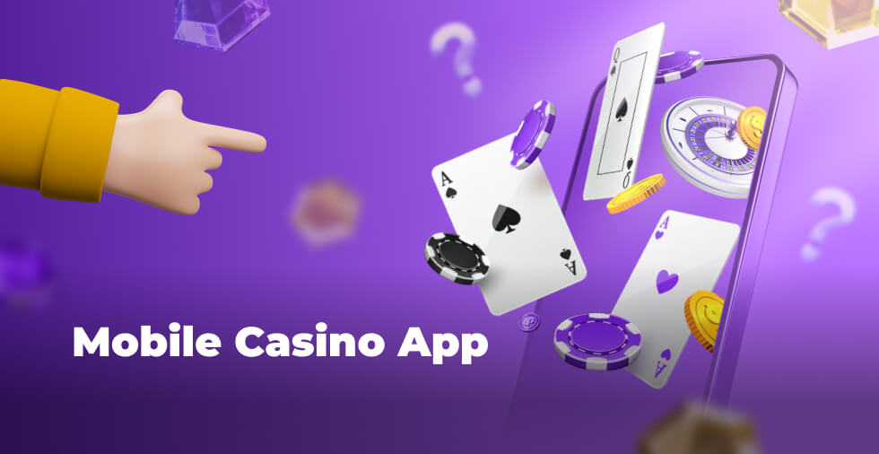 Mobile Casino App Interface on Smartphone