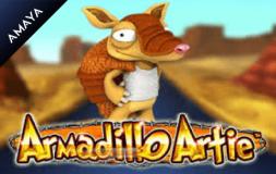 Armadillo Artie slot logo