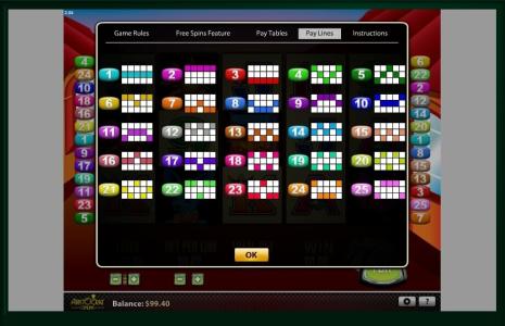More Chilli Slot Machine Paylines Screen