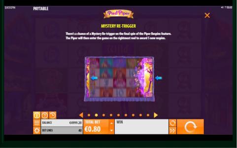 Pied Piper Slot Machine Wild Symbol Screen