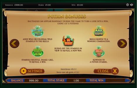 Balthazars Wild Emporium Slot Machine Wild Symbol Screen