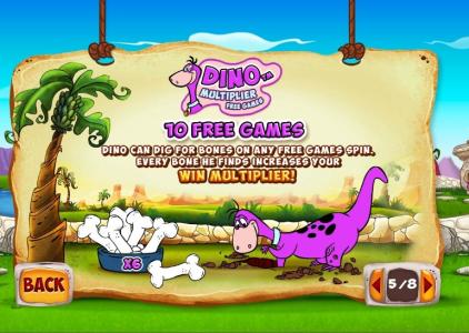 The Flintstones Slot Machine Free Games Screen