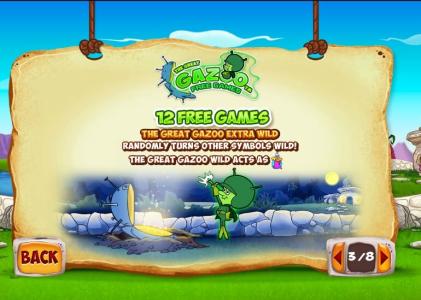 The Flintstones Slot Machine Free Games Screen