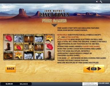 John Wayne Slot Machine Free Game Screen