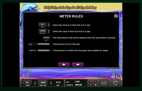 Twin Win Slot Machine Game Rules Screen