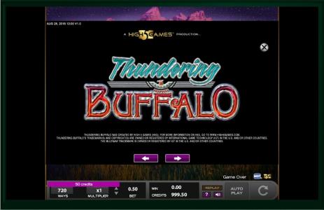 Slot Machine Intro Screen by Thundering Buffalo