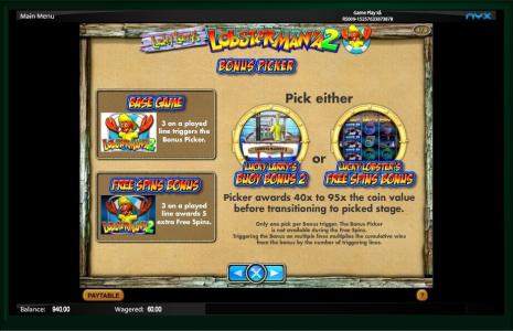 Lucky Larrys Lobstermania 2 Slot Machine Free Spins Bonus Screen