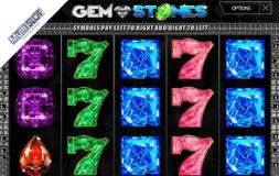 Gem stones slot logo